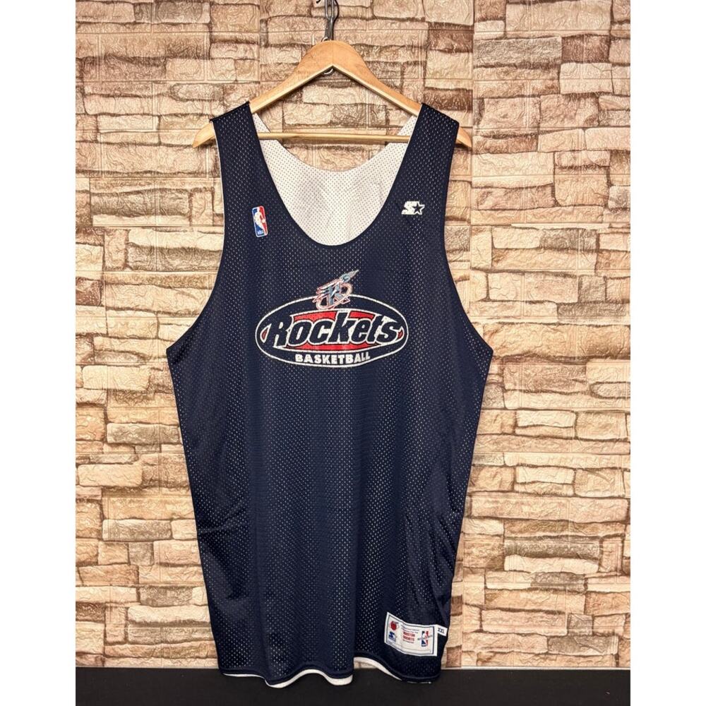 vintage Houston Rockets reversible NBA mesh workout jersey Starter Sz 2XL